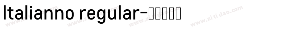 ltalianno regular字体转换